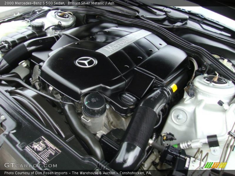 Brilliant Silver Metallic / Ash 2000 Mercedes-Benz S 500 Sedan