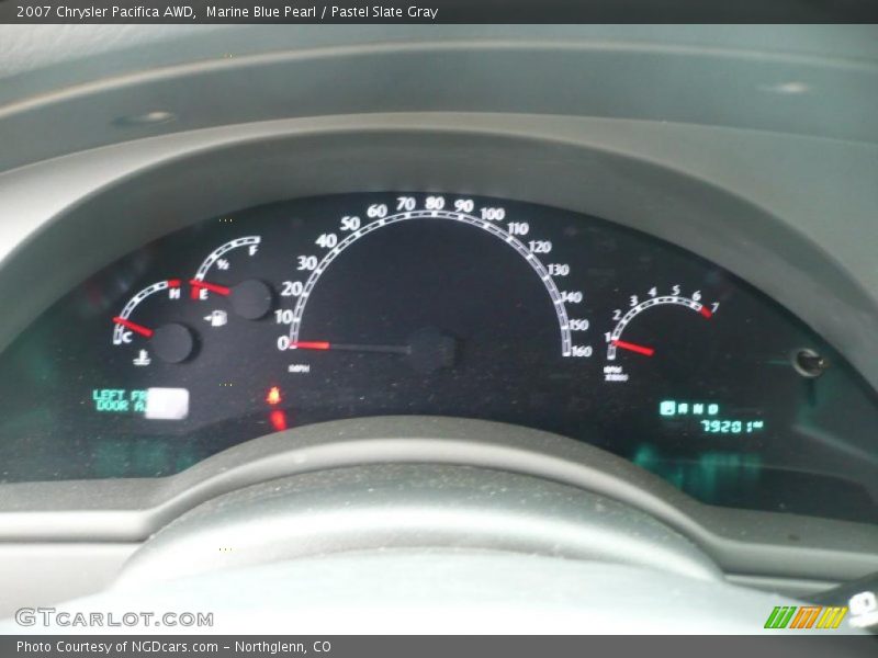 Marine Blue Pearl / Pastel Slate Gray 2007 Chrysler Pacifica AWD