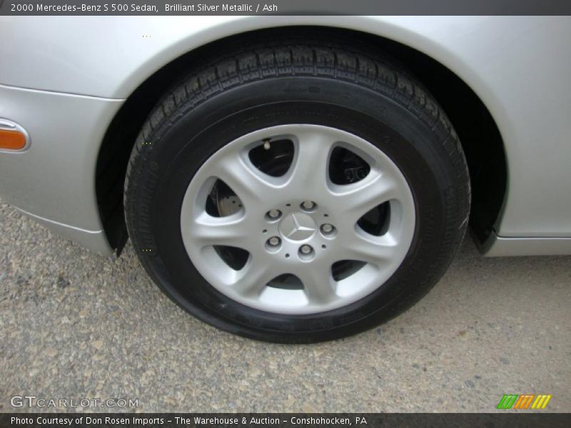 Brilliant Silver Metallic / Ash 2000 Mercedes-Benz S 500 Sedan