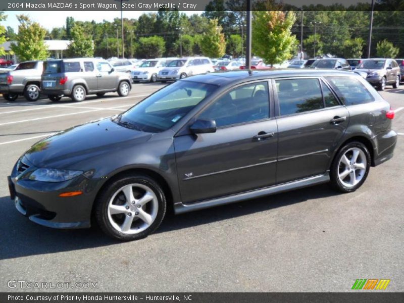 Steel Gray Metallic / Gray 2004 Mazda MAZDA6 s Sport Wagon