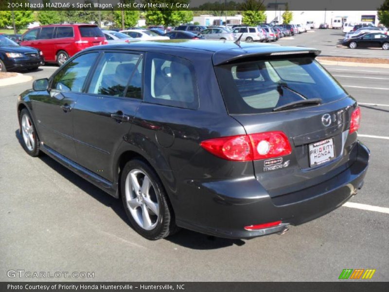 Steel Gray Metallic / Gray 2004 Mazda MAZDA6 s Sport Wagon