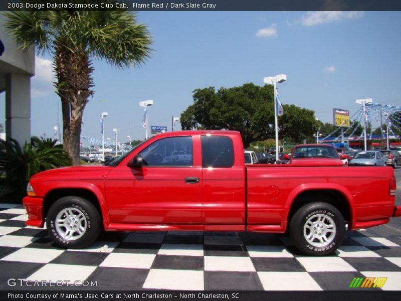 Flame Red / Dark Slate Gray 2003 Dodge Dakota Stampede Club Cab