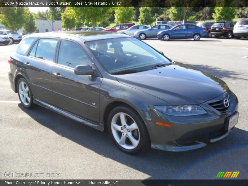 Steel Gray Metallic / Gray 2004 Mazda MAZDA6 s Sport Wagon