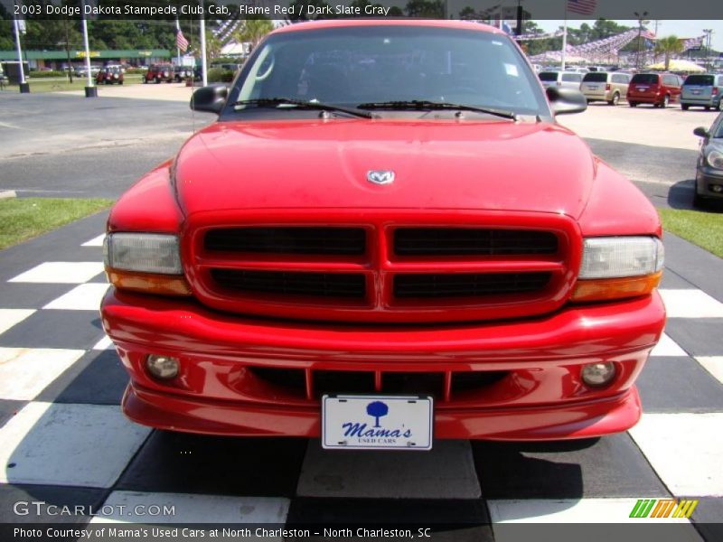 Flame Red / Dark Slate Gray 2003 Dodge Dakota Stampede Club Cab