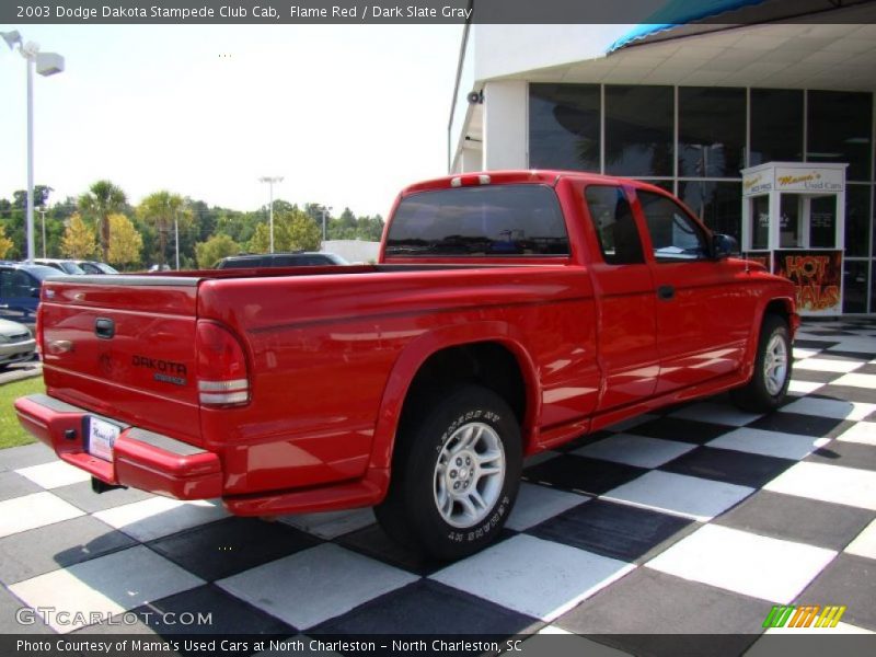 Flame Red / Dark Slate Gray 2003 Dodge Dakota Stampede Club Cab
