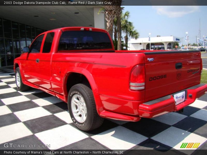 Flame Red / Dark Slate Gray 2003 Dodge Dakota Stampede Club Cab