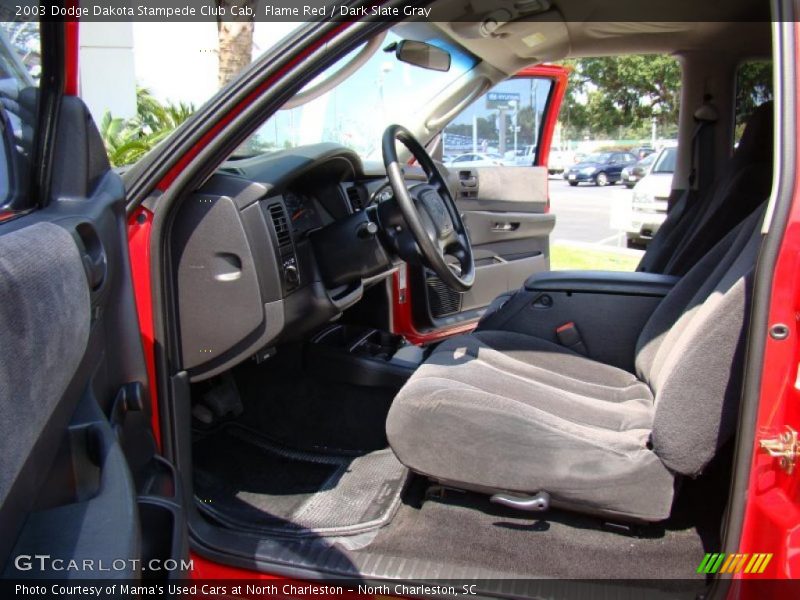 Flame Red / Dark Slate Gray 2003 Dodge Dakota Stampede Club Cab