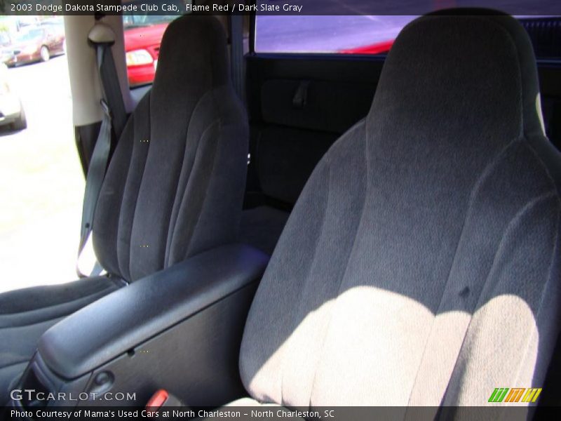 Flame Red / Dark Slate Gray 2003 Dodge Dakota Stampede Club Cab
