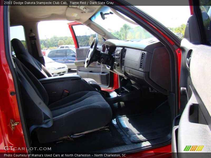 Flame Red / Dark Slate Gray 2003 Dodge Dakota Stampede Club Cab