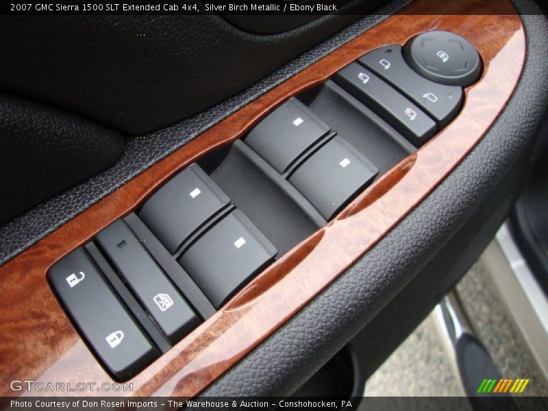 Silver Birch Metallic / Ebony Black 2007 GMC Sierra 1500 SLT Extended Cab 4x4