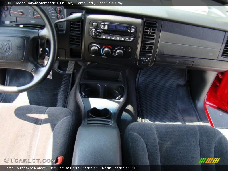 Flame Red / Dark Slate Gray 2003 Dodge Dakota Stampede Club Cab
