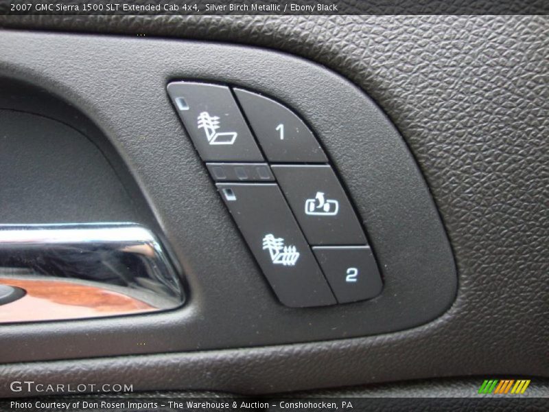 Silver Birch Metallic / Ebony Black 2007 GMC Sierra 1500 SLT Extended Cab 4x4