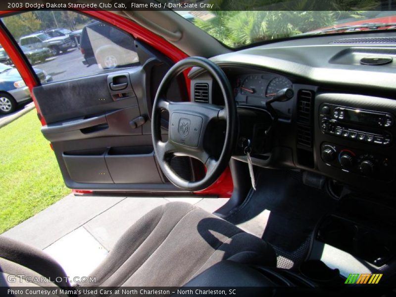 Flame Red / Dark Slate Gray 2003 Dodge Dakota Stampede Club Cab