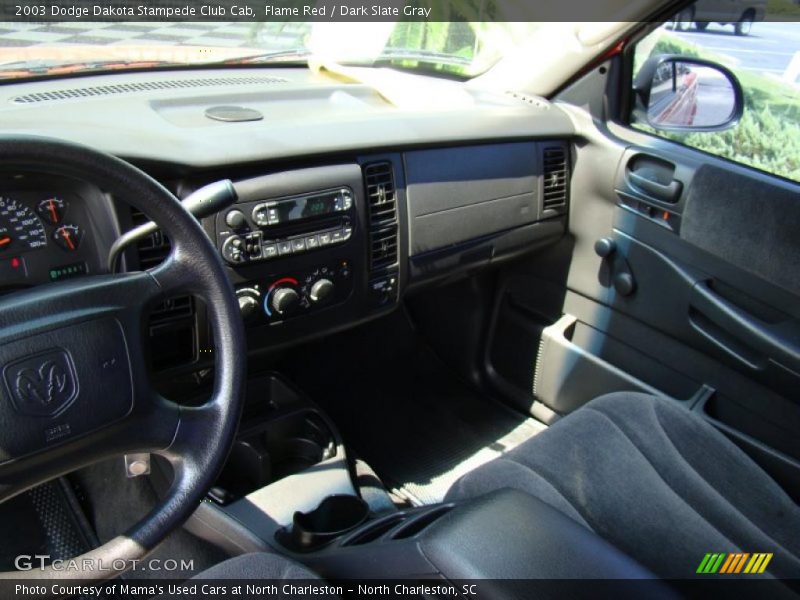 Flame Red / Dark Slate Gray 2003 Dodge Dakota Stampede Club Cab