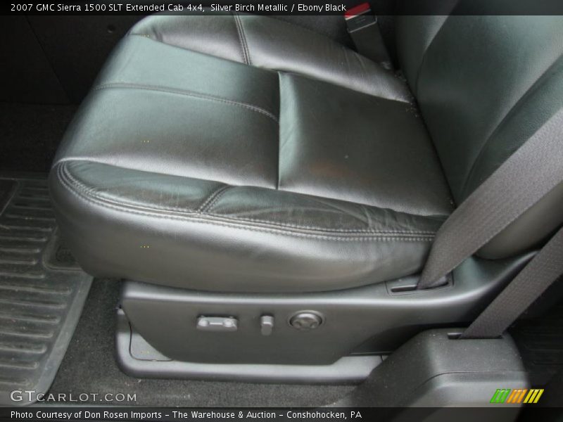 Silver Birch Metallic / Ebony Black 2007 GMC Sierra 1500 SLT Extended Cab 4x4