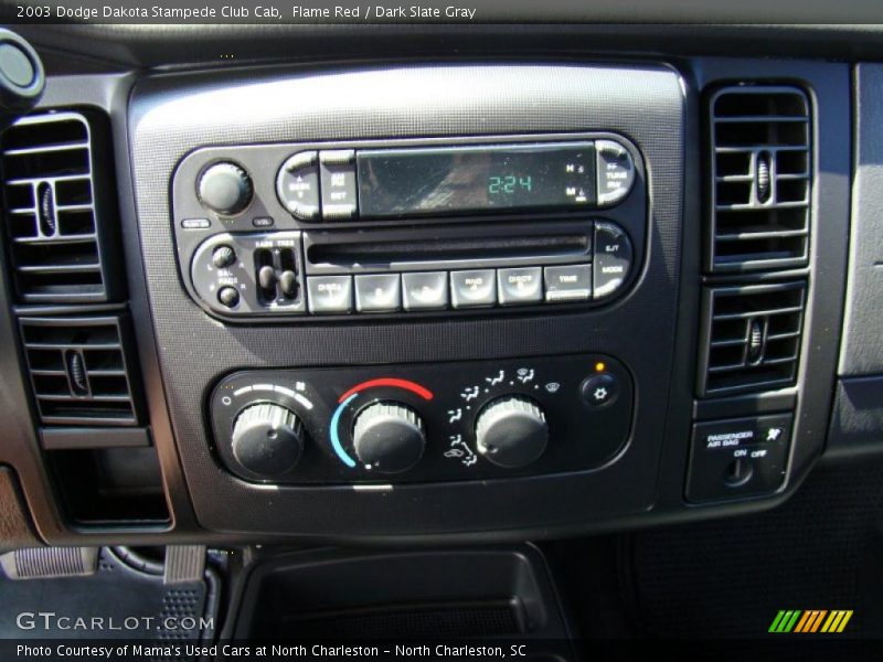 Flame Red / Dark Slate Gray 2003 Dodge Dakota Stampede Club Cab