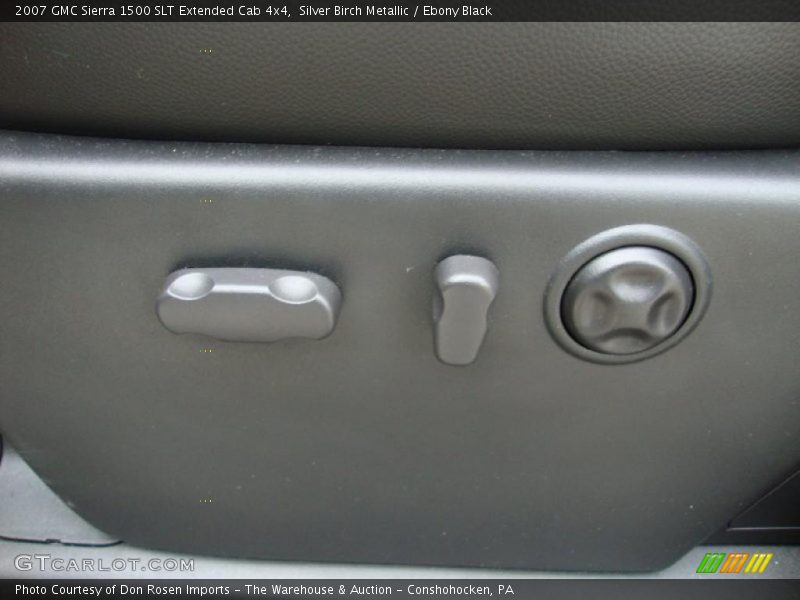 Silver Birch Metallic / Ebony Black 2007 GMC Sierra 1500 SLT Extended Cab 4x4
