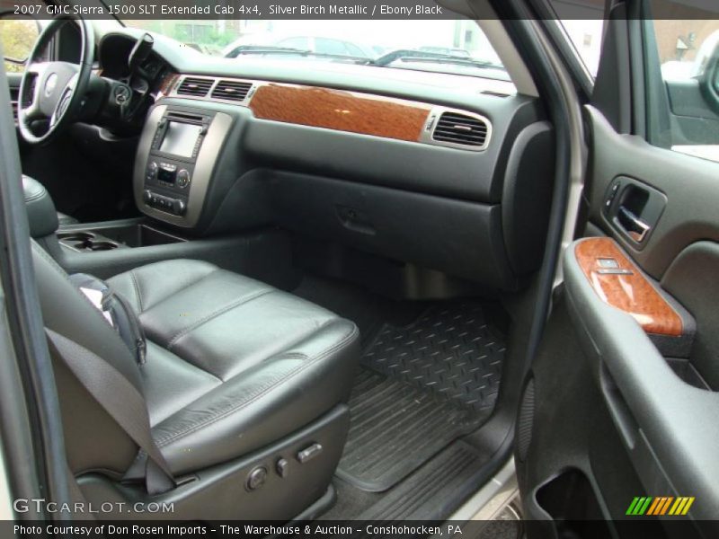 Silver Birch Metallic / Ebony Black 2007 GMC Sierra 1500 SLT Extended Cab 4x4