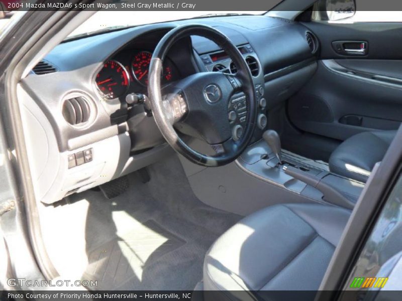 Steel Gray Metallic / Gray 2004 Mazda MAZDA6 s Sport Wagon
