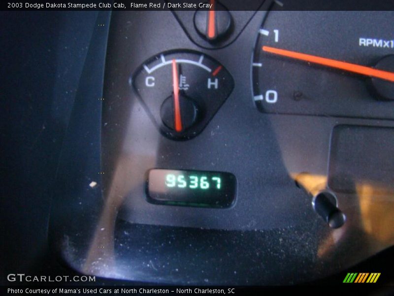 Flame Red / Dark Slate Gray 2003 Dodge Dakota Stampede Club Cab