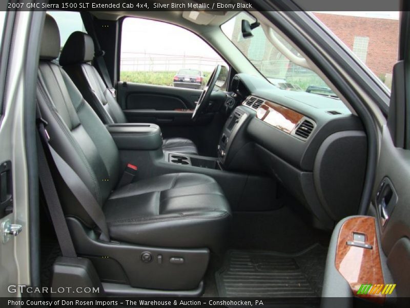 Silver Birch Metallic / Ebony Black 2007 GMC Sierra 1500 SLT Extended Cab 4x4