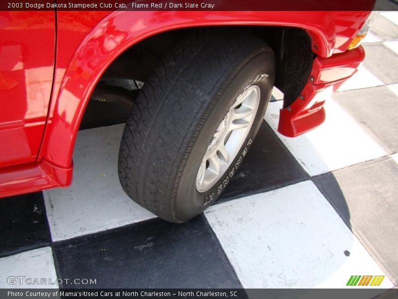 Flame Red / Dark Slate Gray 2003 Dodge Dakota Stampede Club Cab