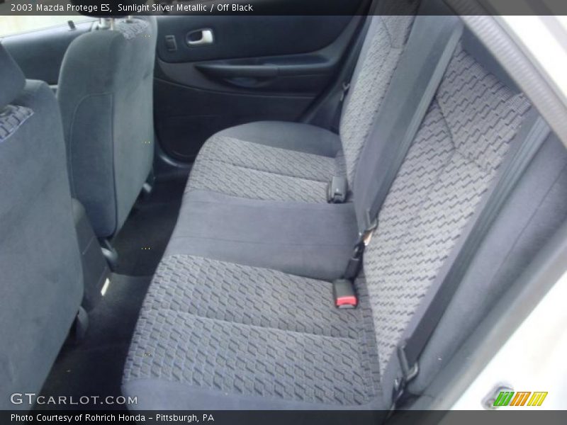 Sunlight Silver Metallic / Off Black 2003 Mazda Protege ES