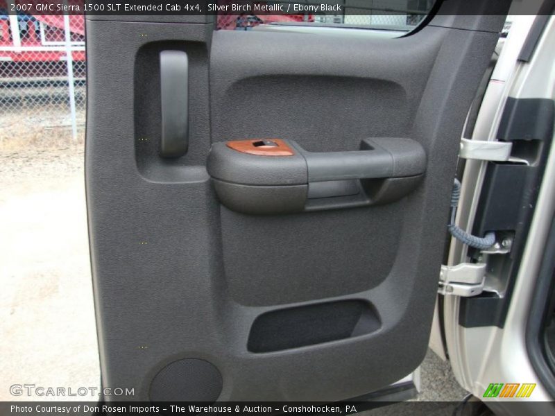 Silver Birch Metallic / Ebony Black 2007 GMC Sierra 1500 SLT Extended Cab 4x4