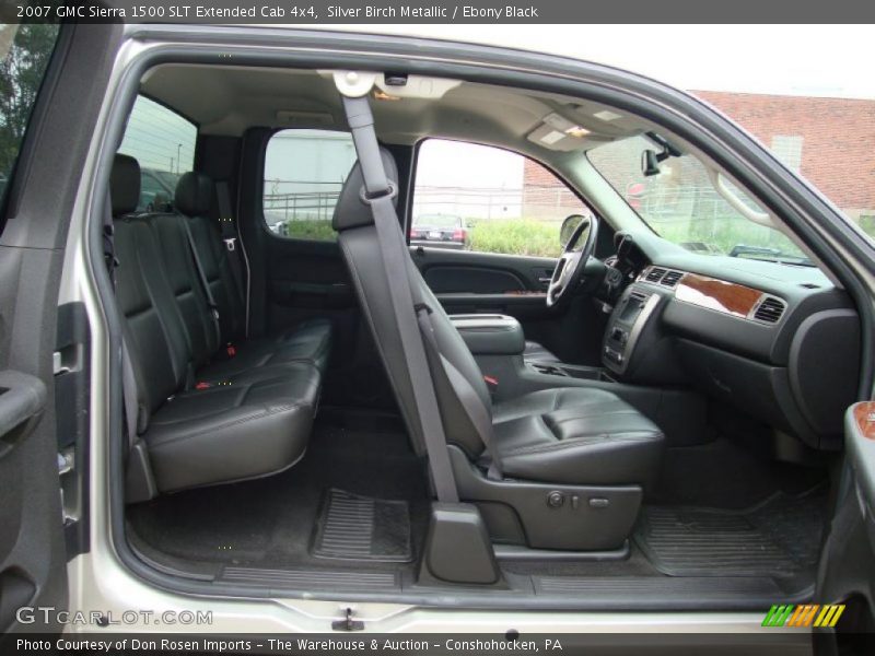 Silver Birch Metallic / Ebony Black 2007 GMC Sierra 1500 SLT Extended Cab 4x4