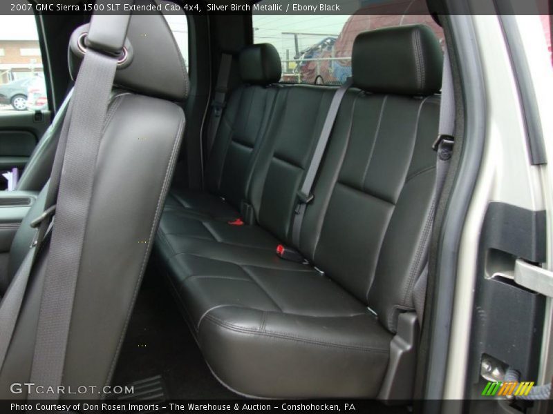 Silver Birch Metallic / Ebony Black 2007 GMC Sierra 1500 SLT Extended Cab 4x4