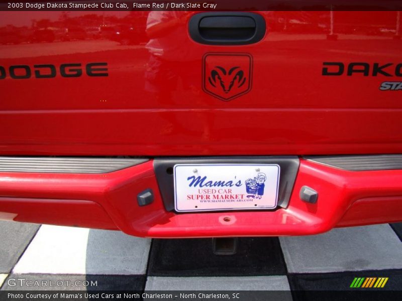 Flame Red / Dark Slate Gray 2003 Dodge Dakota Stampede Club Cab