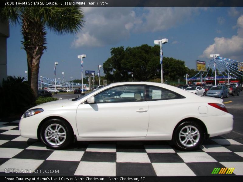 Blizzard White Pearl / Ivory 2008 Toyota Solara SE Coupe