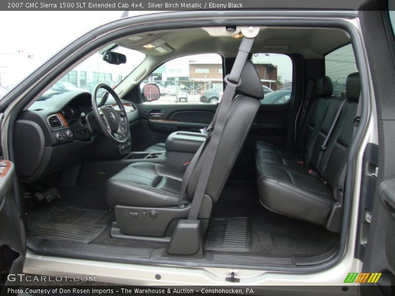 Silver Birch Metallic / Ebony Black 2007 GMC Sierra 1500 SLT Extended Cab 4x4