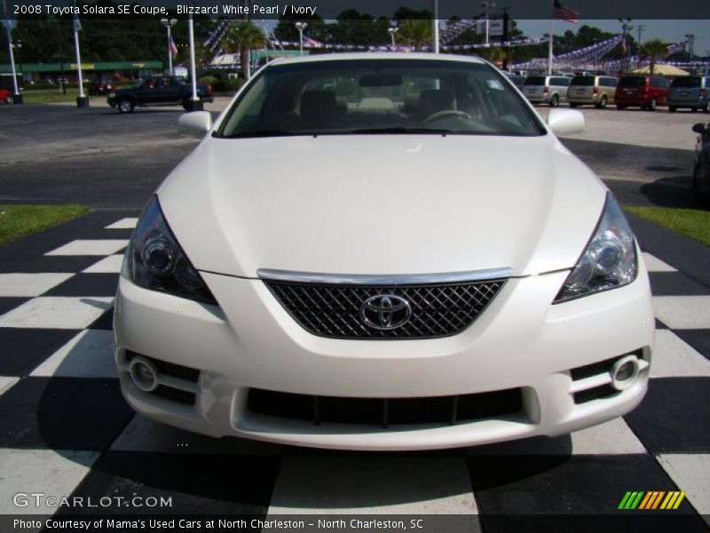 Blizzard White Pearl / Ivory 2008 Toyota Solara SE Coupe