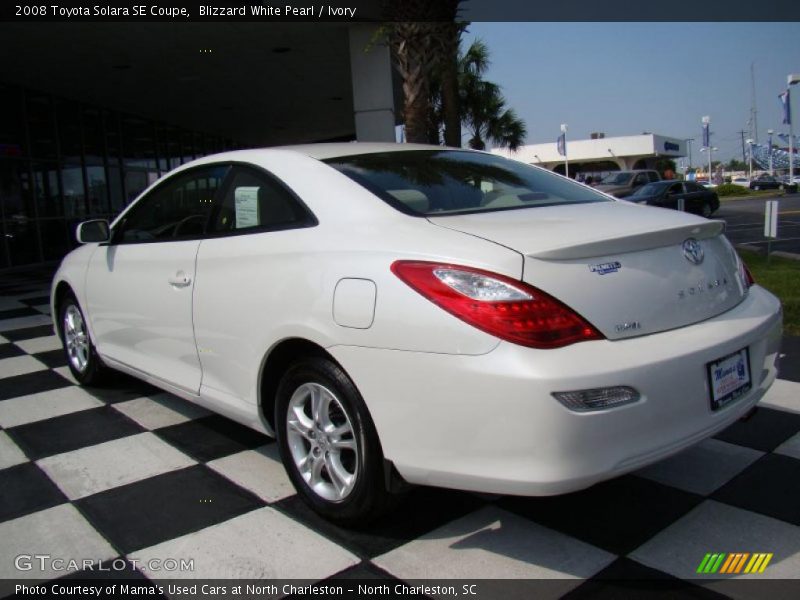 Blizzard White Pearl / Ivory 2008 Toyota Solara SE Coupe