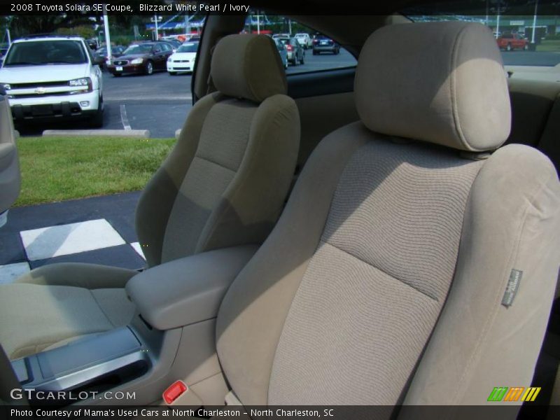 Blizzard White Pearl / Ivory 2008 Toyota Solara SE Coupe