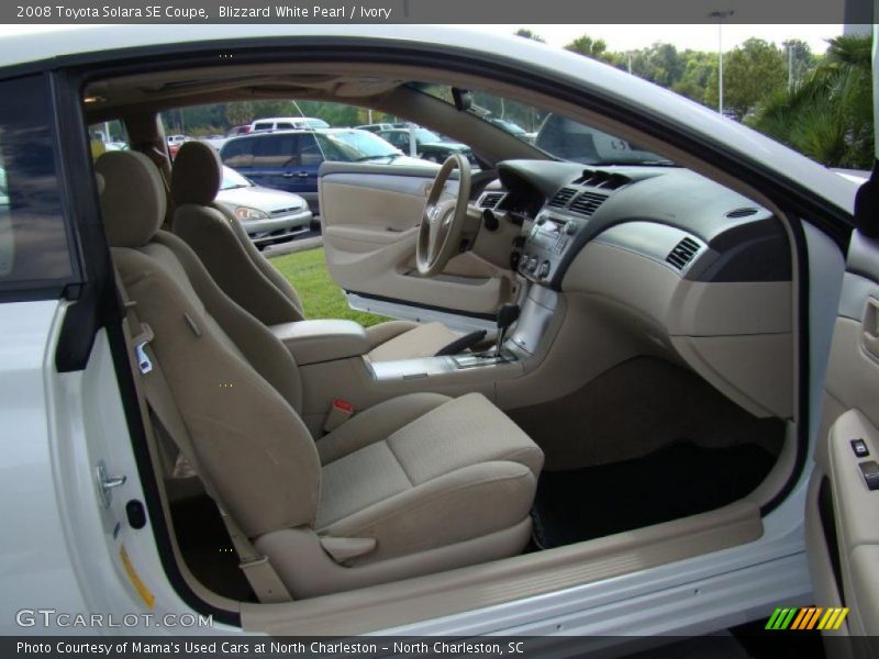 Blizzard White Pearl / Ivory 2008 Toyota Solara SE Coupe