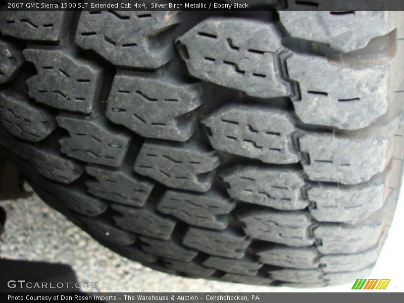 Silver Birch Metallic / Ebony Black 2007 GMC Sierra 1500 SLT Extended Cab 4x4