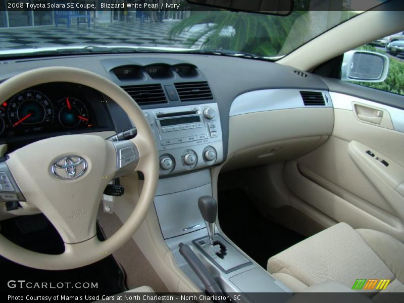 Blizzard White Pearl / Ivory 2008 Toyota Solara SE Coupe
