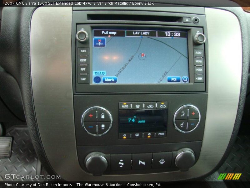 Silver Birch Metallic / Ebony Black 2007 GMC Sierra 1500 SLT Extended Cab 4x4