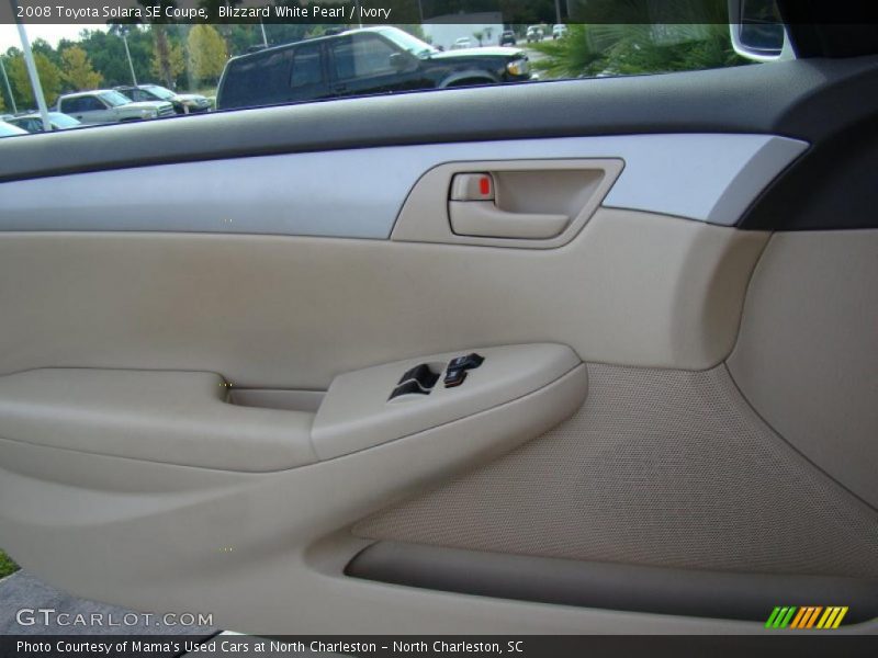 Blizzard White Pearl / Ivory 2008 Toyota Solara SE Coupe