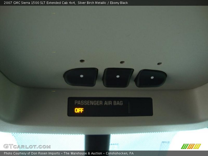 Silver Birch Metallic / Ebony Black 2007 GMC Sierra 1500 SLT Extended Cab 4x4