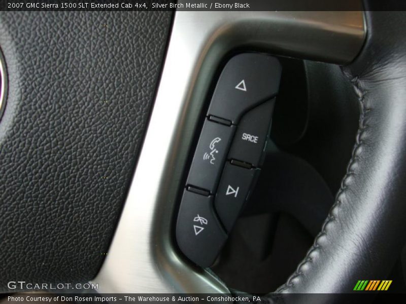 Silver Birch Metallic / Ebony Black 2007 GMC Sierra 1500 SLT Extended Cab 4x4