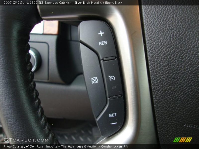 Silver Birch Metallic / Ebony Black 2007 GMC Sierra 1500 SLT Extended Cab 4x4