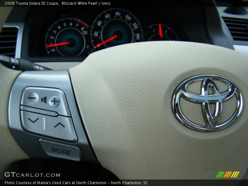 Blizzard White Pearl / Ivory 2008 Toyota Solara SE Coupe