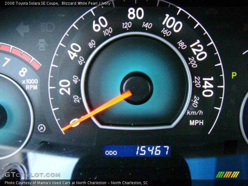 Blizzard White Pearl / Ivory 2008 Toyota Solara SE Coupe