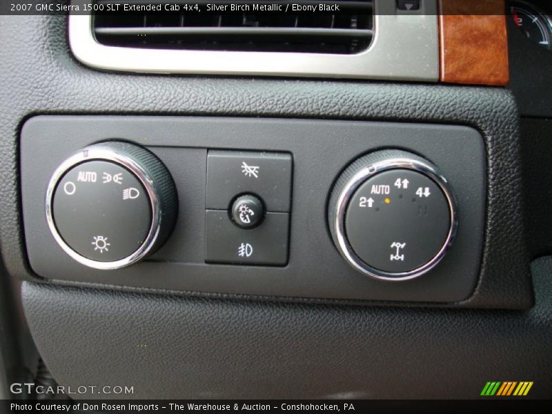Silver Birch Metallic / Ebony Black 2007 GMC Sierra 1500 SLT Extended Cab 4x4