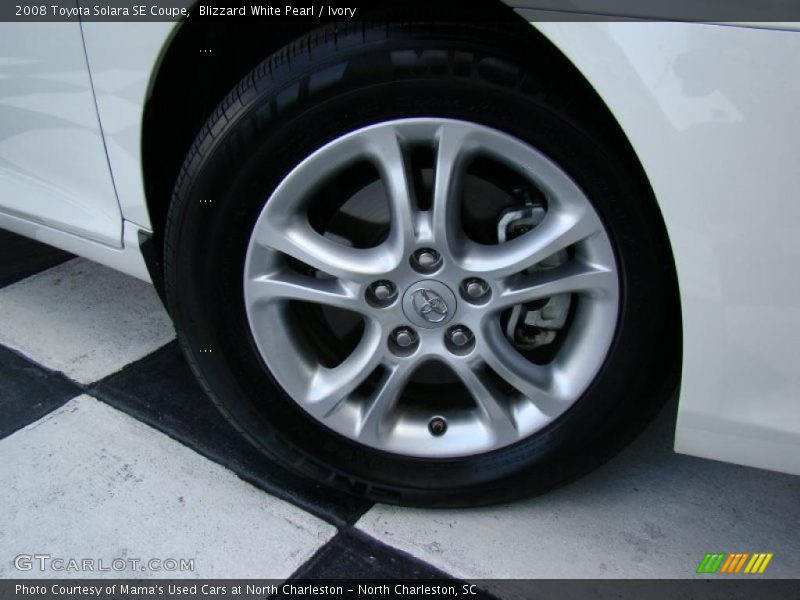 Blizzard White Pearl / Ivory 2008 Toyota Solara SE Coupe