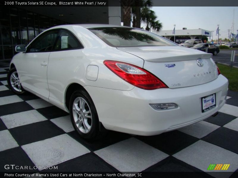 Blizzard White Pearl / Ivory 2008 Toyota Solara SE Coupe