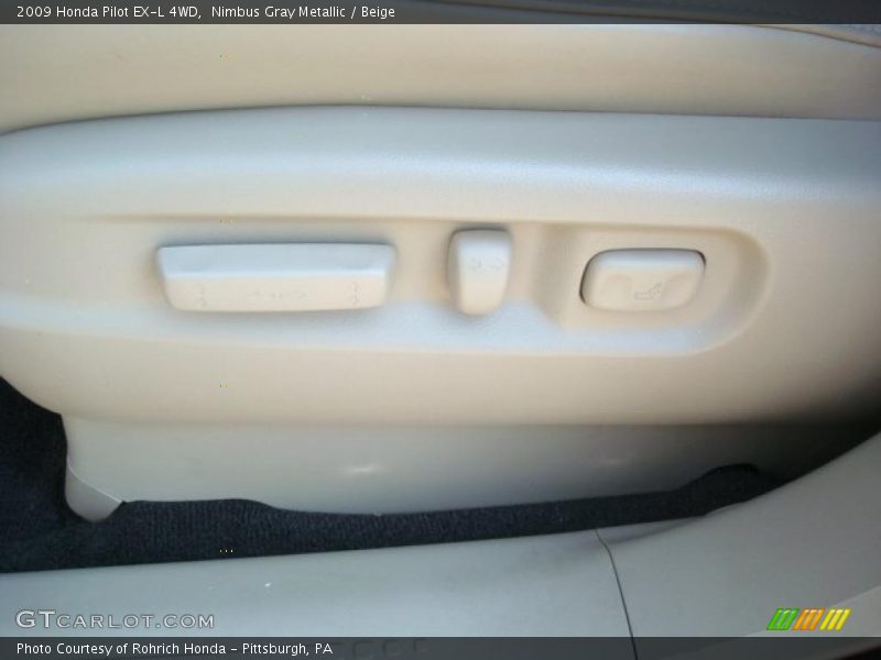 Nimbus Gray Metallic / Beige 2009 Honda Pilot EX-L 4WD